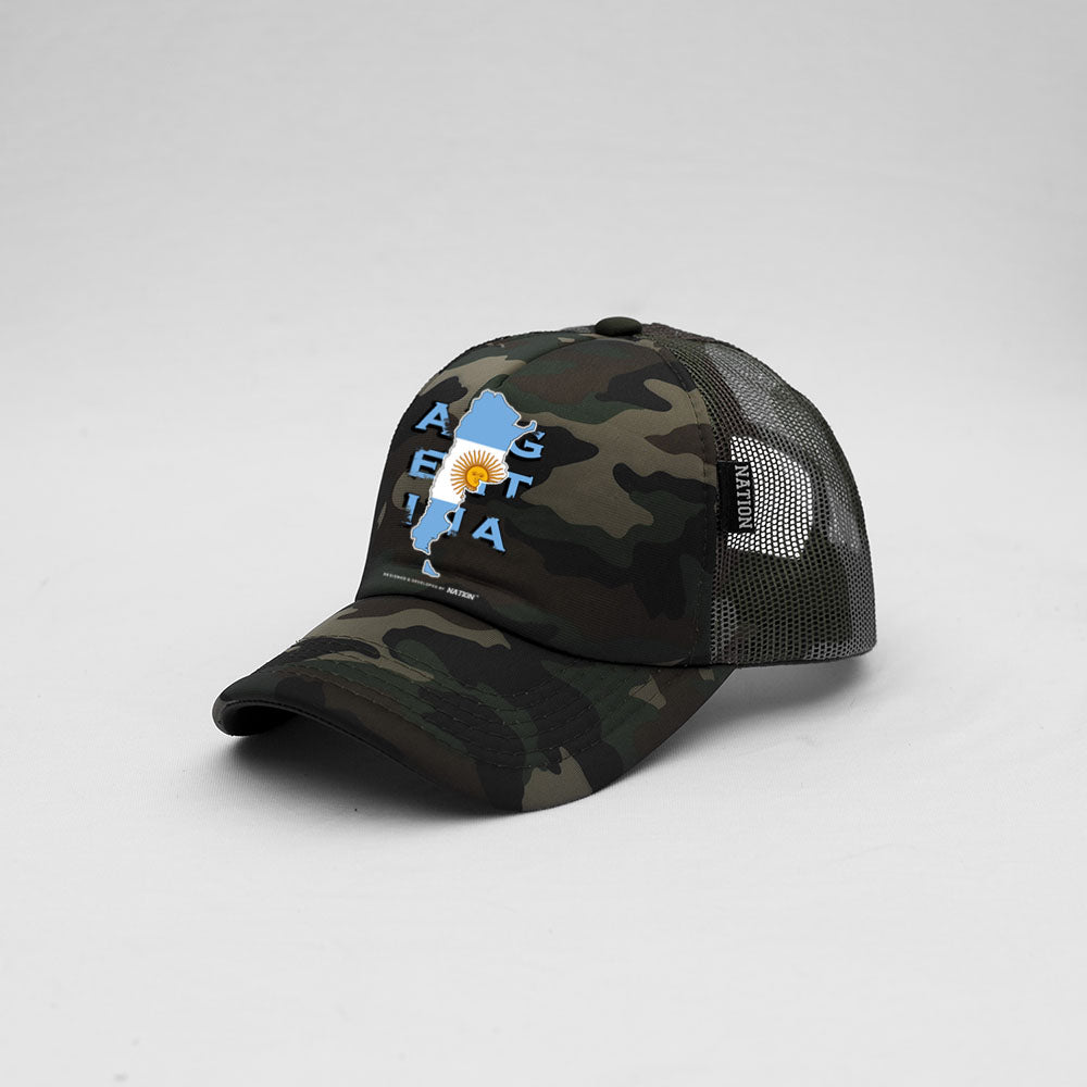 Argentina Map Hat Trucker